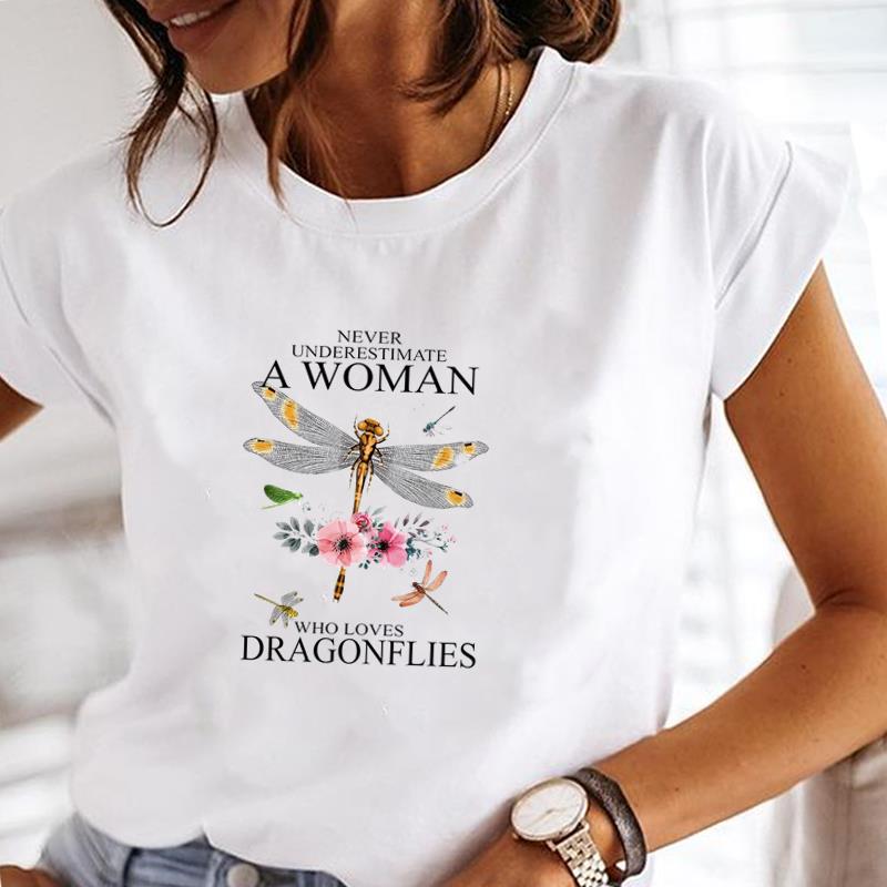(Asian Size)Women Print Lady Female Hot Balloon Trend Cute 90s Tee Top Fashion T Shirt Clothing Casual Short Sleeve Graphic T-shirt