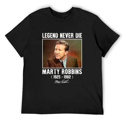 Классическая футболка Marty Robbins Legend Never Die смешные подарки оверсайз футболки для мужчин упаковка