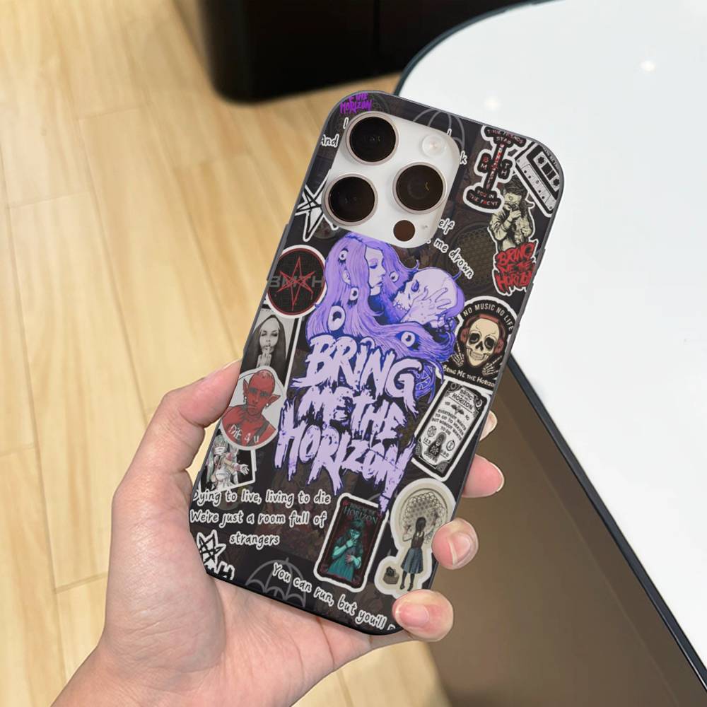 Чехол для телефона Band B-Bring Me The H-Horizon, мягкий гофрированный, прозрачный, для IPhone 17 15 16 11 12 13 14 Pro Max Plus Pro