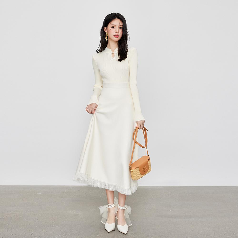 MIXMAX Casual Versatile Temperament Fashionable Age Reducing and Slimming Skirt