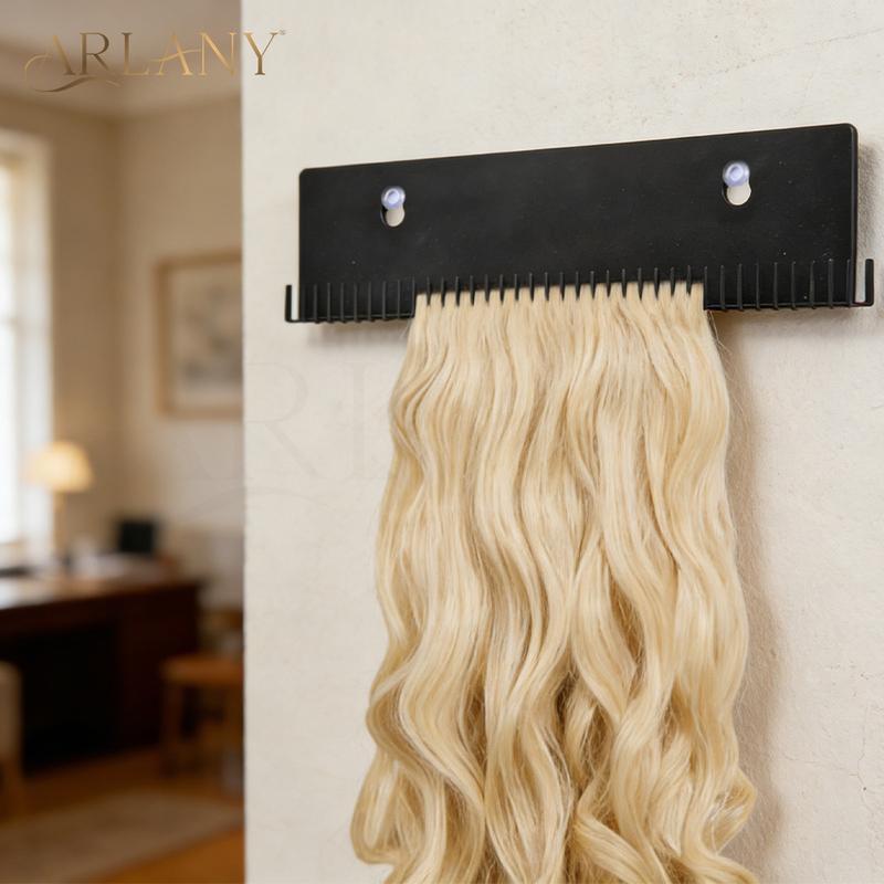 ARLANY Stainless Steel Hair Extension Hanger Hair Display Holder for Salons Organizer Rack for Weft, Clip-In, Tape-In Extensions