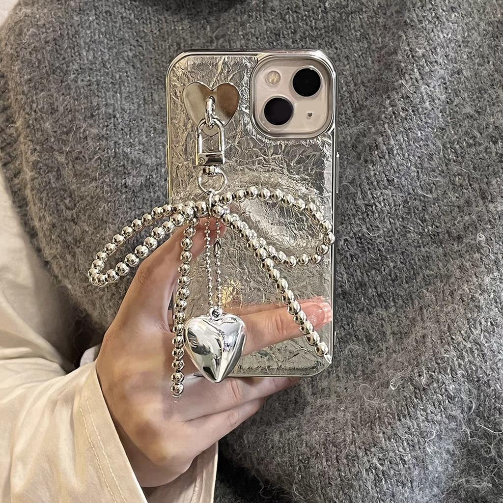 Брелок в виде сердца с бантом из бисера, милые украшения, брелок, украшение для рюкзака, сумки, подвеска, подарок для девочек и женщин