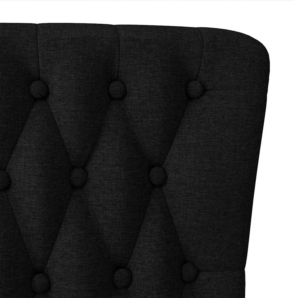 Black Sleeper Armchair 56.5 x 70 x 110 cm Fabric