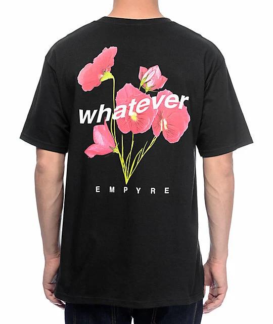 Empyre Мужская черная футболка Whatever Forever Новая Средняя