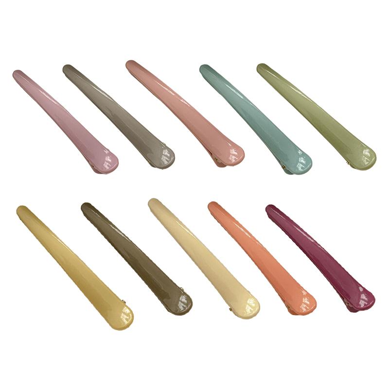 5 шт. однотонных зажимов-утиных клювов для женщин и девочек, милые красочные заколки для фиксации волос, заколки для челки, головные уборы, аксессуары для волос