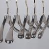 High-end Smoky Gray Transparent Non-Slip Hanger with Gold Flat Hook and Trouser Clip for Women's and Men's Clothing
