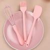 3Pcs/Set Silicone Baking Set Cake Cream Spatula Scraper Kitchen Household Egg Whisk Barbecue Oil Brush Gadget Kitchen Supplies
