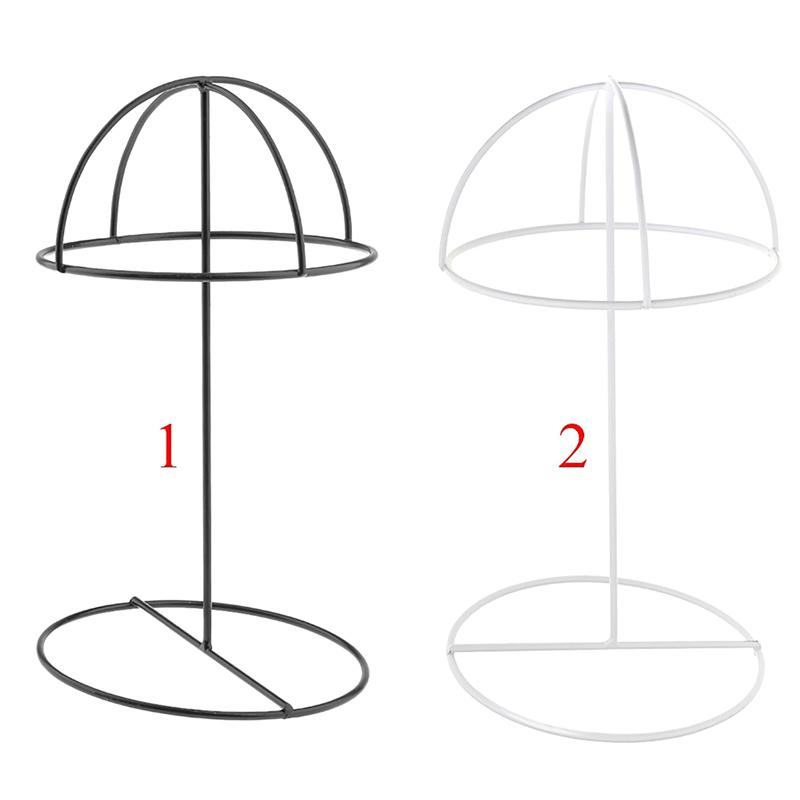 Desktop Wrought Iron Hat Rack Shopping Mall Adjustment Black, White And Gold Storage Hat Shelf