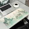 Chinese Ink Wash Mountain Lake Landscape Large Gaming Mouse Pad Non Slip Rubber Desk Mat For Laptop Keyboard Home Office Desktop