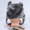 Fashion Cartoon Kids Cap Soft Wolf Hat Animal Style Toys Plush Hat Mascot Huskies Hat Hat
