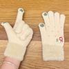 Gloves for Women Winter Warm Knitted Cute Korean Version Snowman Student Plus Velvet Thickened Touch Screen Cycling Gloves