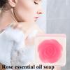 Rose Essential Oil Soap, Anti-mite Skin Care Handmade Soap, Refreshing Oil Control, Moisturizing Skin