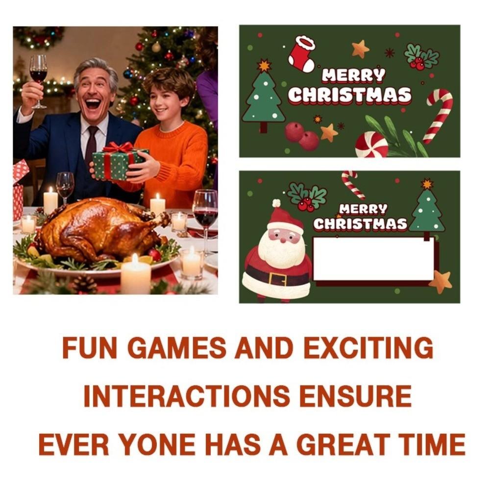 30 Set Self-Scratchable Scratch Off Tickets Cards Write‑In Xmas Interactive Game Cards Xmas Holiday