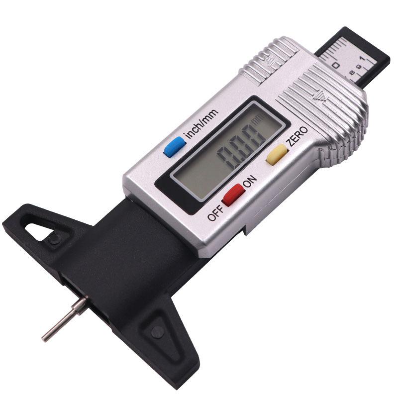 Digital Car Tyre/Tire Tread Depth Gauge Measuring Tool Auto Tire Wear Detection Monitoring Depth Caliper Thickness Gauges New
