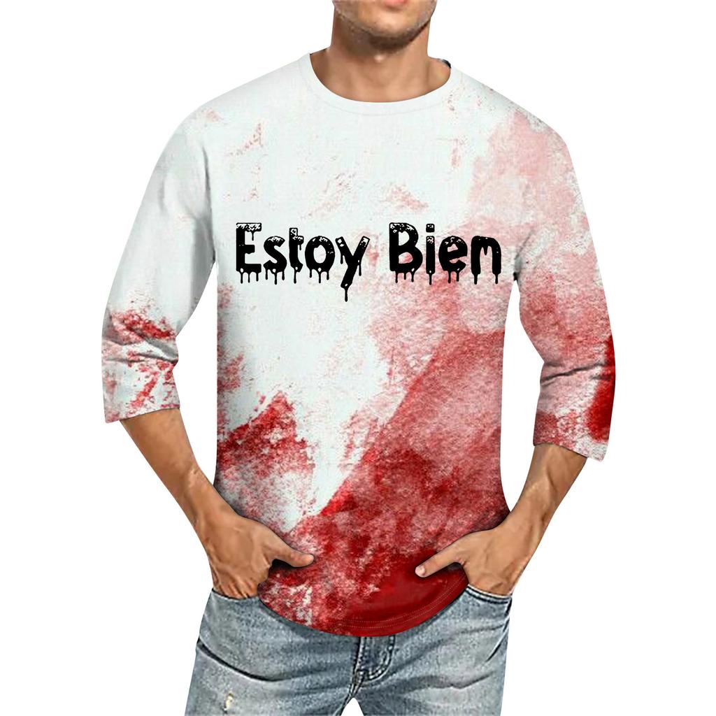 Men's T-shirt T-shirts Graphic Text Pool3D Printing Street Casual Short Sleeve Printed Clothing Basic