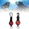 Diving Extendable Lanyard Multipurpose Stainless Steel Telescopic Rope with Hook for Scuba Diver Adventure Gear