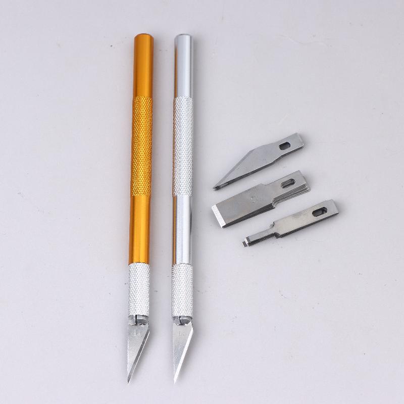 Лезвия для удаления клея и соскребания, Скальпель с плоским лезвием, Гравировальный нож Bsd № 5, 11, 17#, Ручной нож для ремонта и нанесения пленок