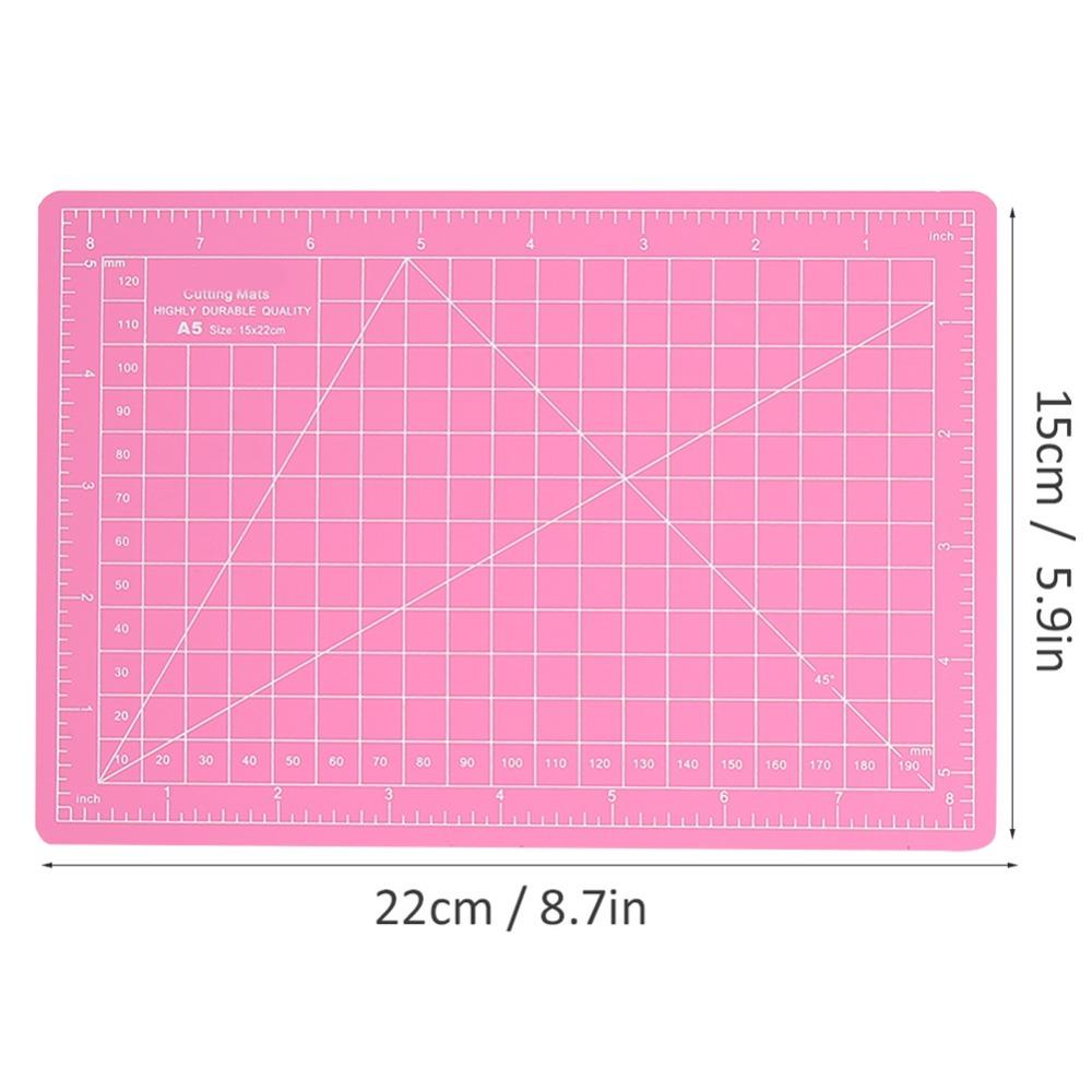 4pcs Self-relaxing Surface A5 Cutting Mat Scale Grid Craft Cutting Pad Cutting Mat For Crafting
