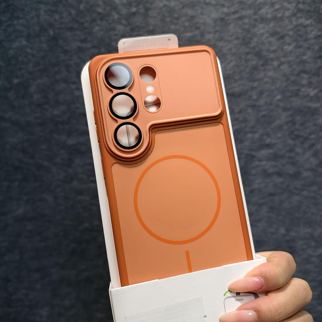 Matte for  Camera Film Case for Samsung Galaxy S26 Ultra Plus Magnetic Wireless Charging Frosted Shockproof Cover