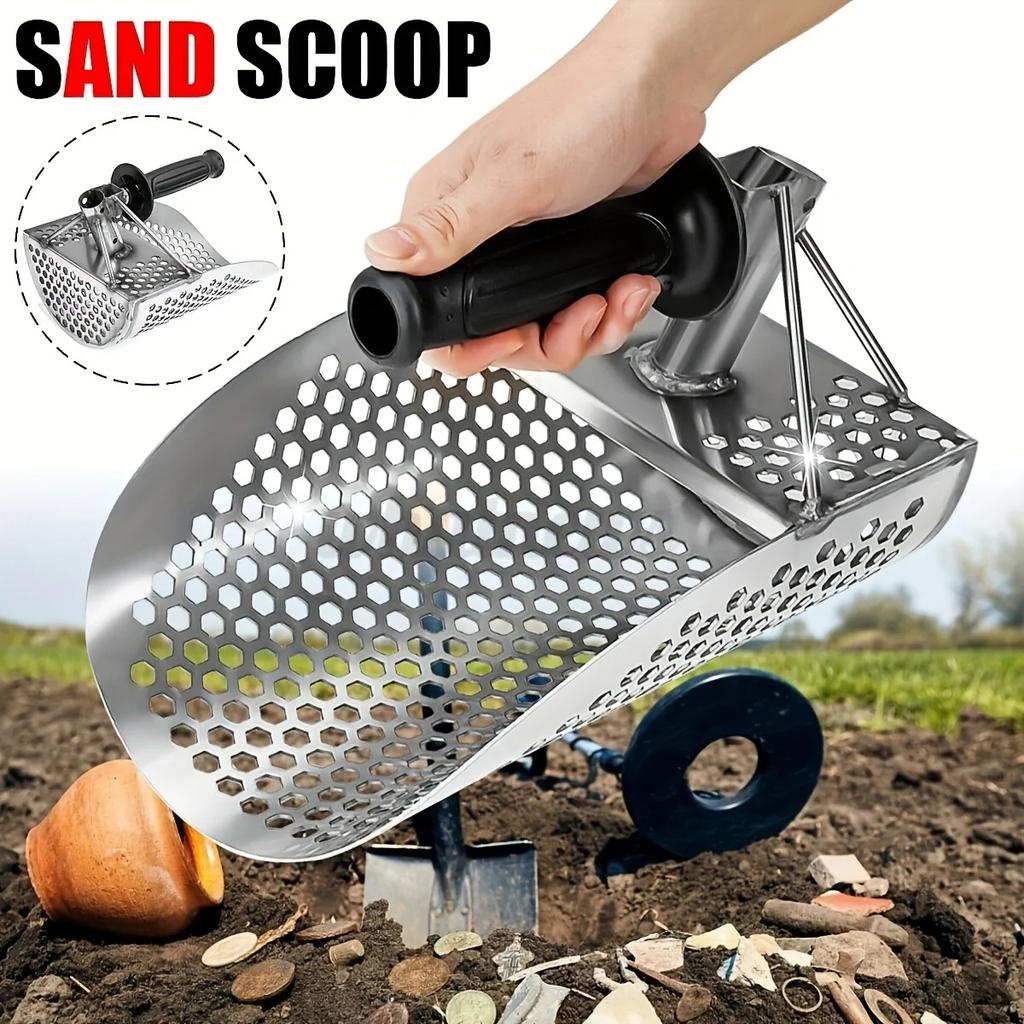 Sand Scoop For Metal Detecting Heavy Duty Metal Detector Beach Finds Scoop Equipment Utensils Supplies Sand Scoop Garden Gadgets