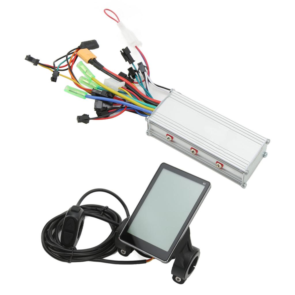 36V 48V 500W Electric Bike Motor Brushless Controller LCD Display Kit for 22.5mm Handlebar