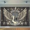 1 шт. 8x6 футов полиэстеровый фон для фотосъемки 'Крыло рок-гитары', многоцелевое украшение, прочный полиэстер