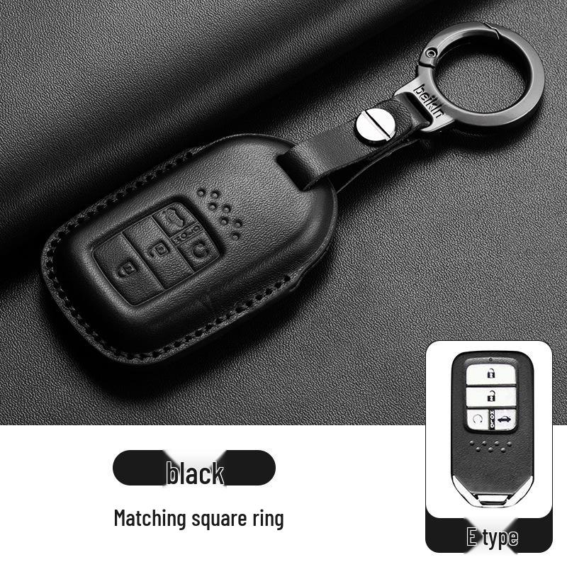 Stylish Key Cover for Eleventh Gen Civic, New CR-V, Accord, XR-V, Crown, HR-V, Xingge, and Haoying - Brown
