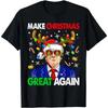 Make Christmas Great Again Funny Trump Ugly Christmas Men T-Shirt Family Holiday Gift T-shirts Women Men Clothing Tee Tops