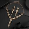 GemChic Women's New Vintage Alloy Branch Crystal Rhinestone Collarbone Pendant Necklace Earrings Two Piece Set Birthday Christmas Jewelry Gift