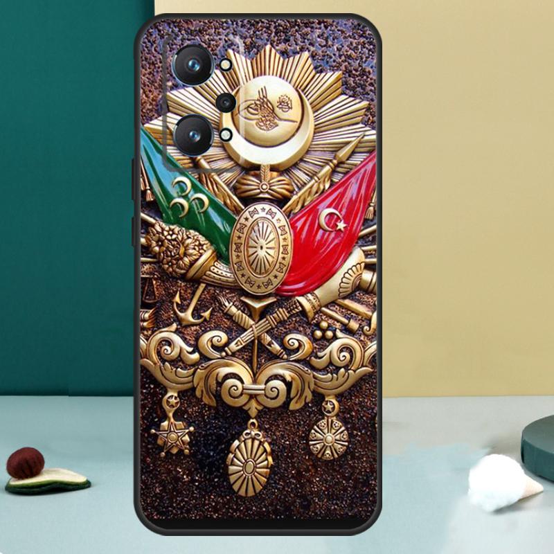 Герб Османской империи для Realme 14 13 Pro Plus 10 11 12 GT 5 6 6T GT7 Pro C61 C55 C53 C51 C21Y C25S C75 C67 Чехол