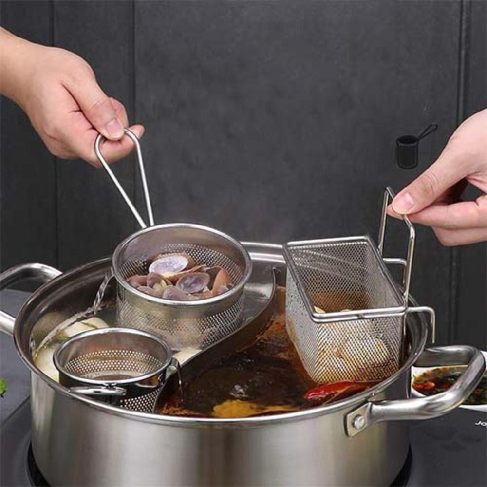 Магазин хот-пота Кухонные инструменты для приготовления пищи Корзина для жарки лапши Экран для вермишели Ложка для хот-пота Сетчатый фильтр