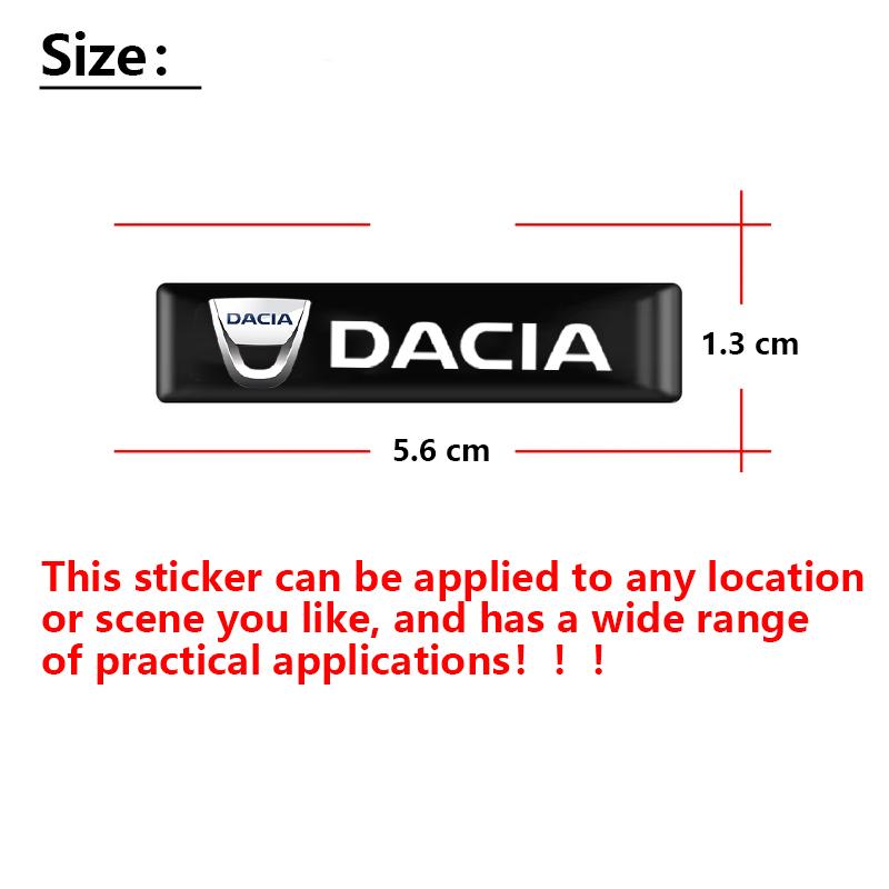 2/4/10 шт. 3D Декоративные наклейки-значки для автомобиля Dacia Duster Logan Spring Sandero Stepway Dokker Lodgy Jogger MCV