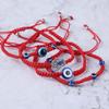 Red Thread Demon Eye Hand Braided Beads String Bracelets Jewelry Fashion Accessories Bangles