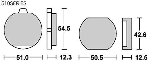 KITACO SBS тормозная колодка 510HF керамическая KH250B Z400FX KH400 Z750FX Z1000 Mark 2 777-0510000