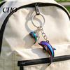 Animal Keychain Pendant Zinc Alloy Dolphin Design Key Chain Easy to Hang Electroplated Metal Ring Backpack Car Accessory Oxidation Resistant