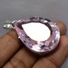 Lab Created Pink Sapphire 96.6 Ct Pear Cut CERTIFIED 925 Sterling Silver Pendant VA-769
