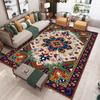 European Retro  Large Carpet for Living Room Luxury Decoration Rug Non-slip Bedroom Cloakroom Washable Soft Mat