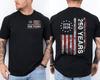 Америка 250-й День Рождения Флаг США 250 Лет Мы Народ Передний усилитель; Футболка с принтом на спине Унисекс Футболка