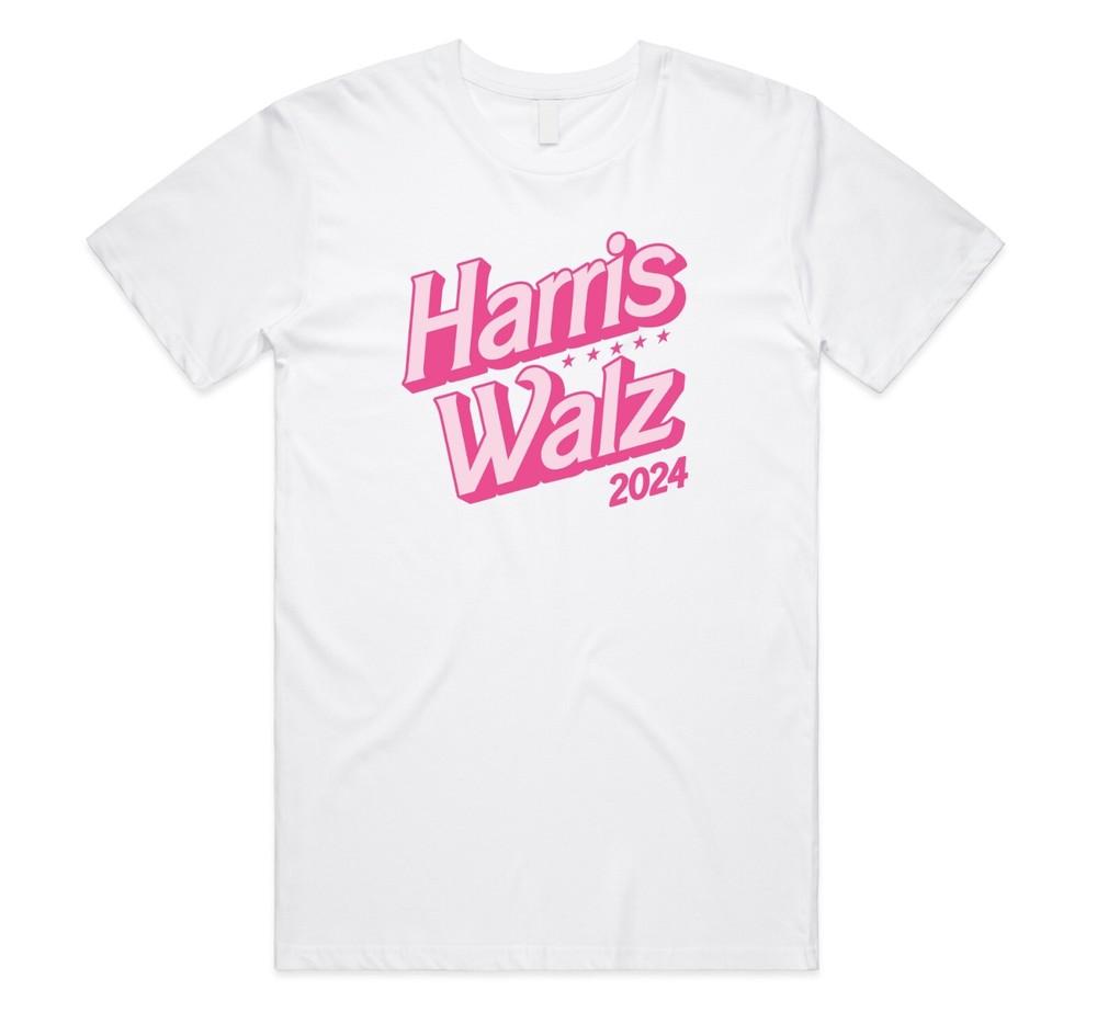 Harris Walz Pink T-shirt Top Election Campaign 2024 Merch Gift American Kamala