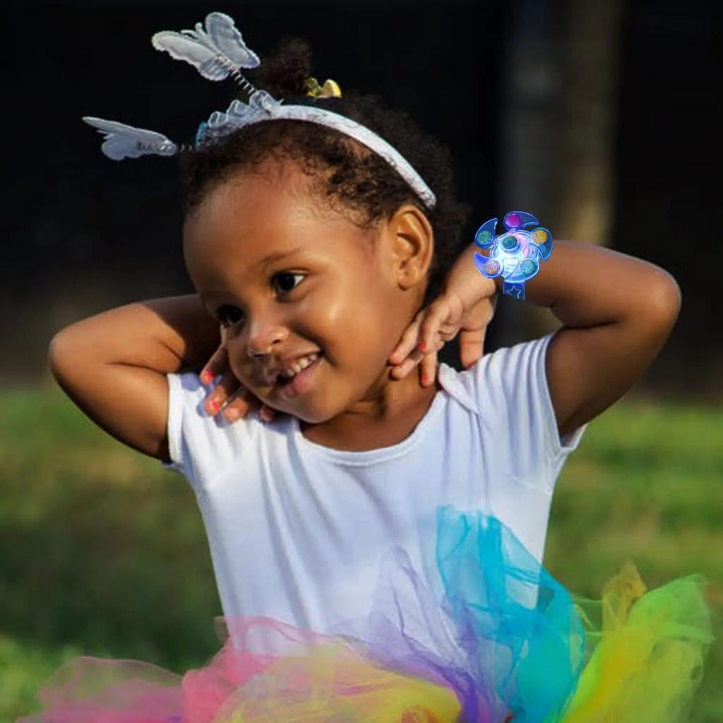 25 упаковок светодиодных браслетов-спиннеров с подсветкой, сувениры для детей, светящиеся в темноте товары для вечеринок, подарки на день рождения, шкатулка с сокровищами