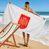La Roja Print Beach Towel, Large Soft Quick Dry Towel for Beach Camping Swimming