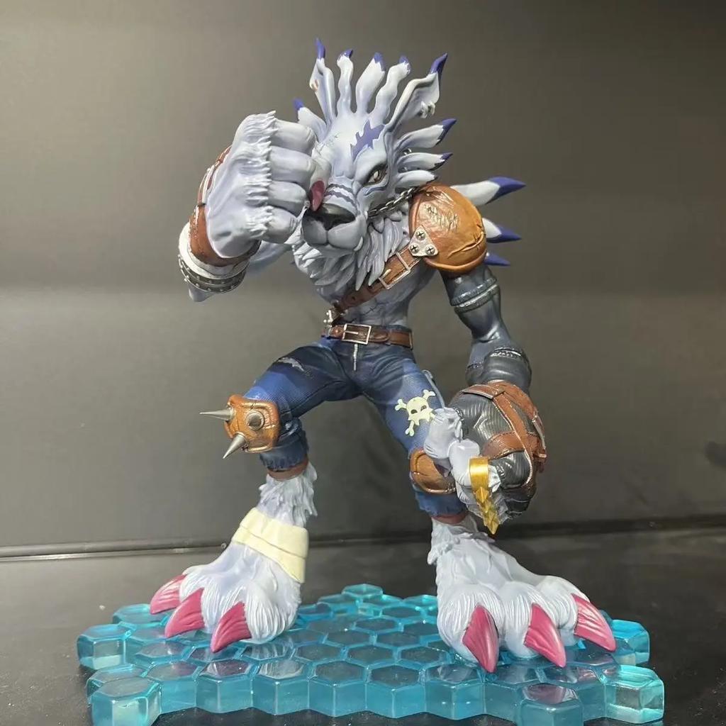 9 см/3,54 дюйма Аниме Digimon Adventure Фигурка Metal Garurumon Фигурки Действия ПВХ Статуя Коллекционная Модель Игрушки Подарки