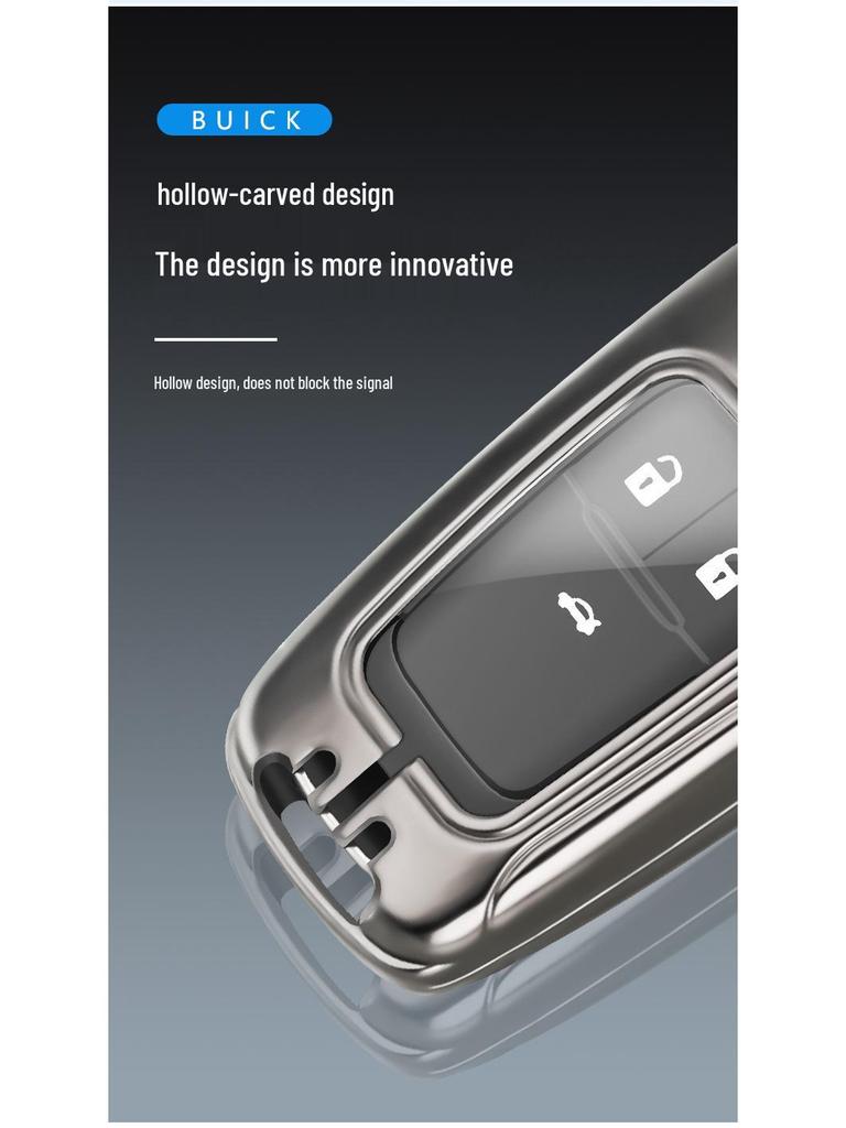 2021 Buick Key Cover for Excelle, Regal, Envision, LaCrosse, Verano – Men's High-Grade Shell Bag