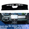 Для Jetour T2 Traveller Shanhai 2023 2024 2025 Чехол на приборную панель автомобиля Защитная накладка Коврик-солнцезащитный коврик на приборную панель Защита от УФ-лучей