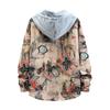 New Coat Loose Casual American Print Men's Hooded Shirt