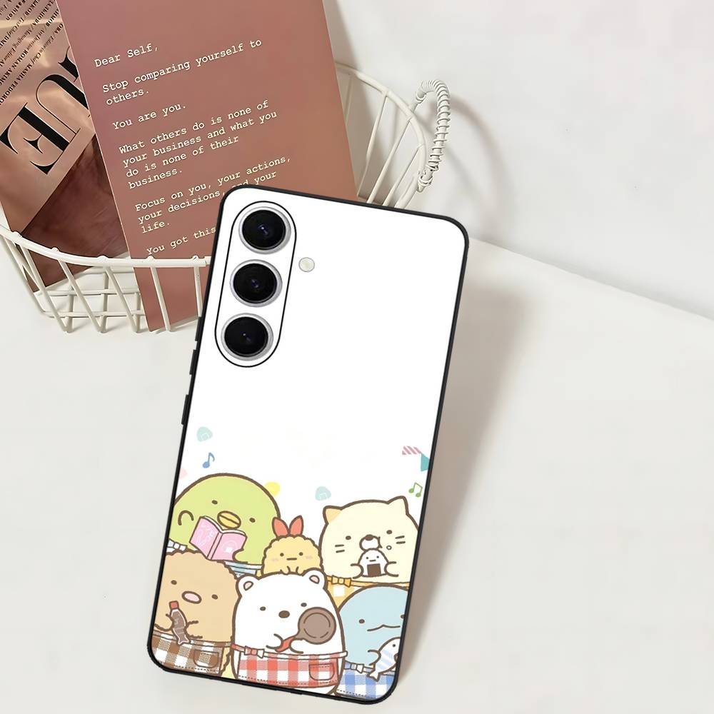 Чехол для телефона с аниме S-Sumikko Gurashi для Samsung S 24 Fe 25 Ultra Plus 20 Lite 21 30 22 23 24 22 Ultra 5G Fundas