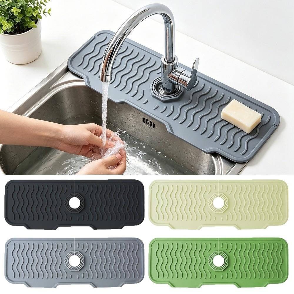 Multi-Functional Faucet Pad 61cm Extra-long Water Drip Tray New Sink Draining Pad Home Use