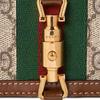Gucci Jackie 1961 Gold Lock Monogram Canvas And Leather Clutch Wallet Women Clutch Wallet Green Brown 645536-HUHHG-8565