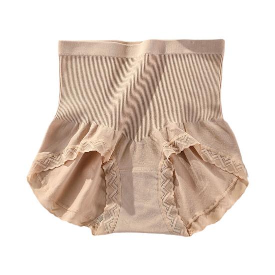 Женское нижнее белье с высокой талией, мягкие эластичные трусы с утягивающим эффектом, бесшовные, полные