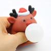 Squeeze Toy Cute Santa Claus Snowman Elk Squishes Toy Soft TPR Stress Relief Vent Toys Fidget Bubble Christmas Decompression Toy Christmas Gift